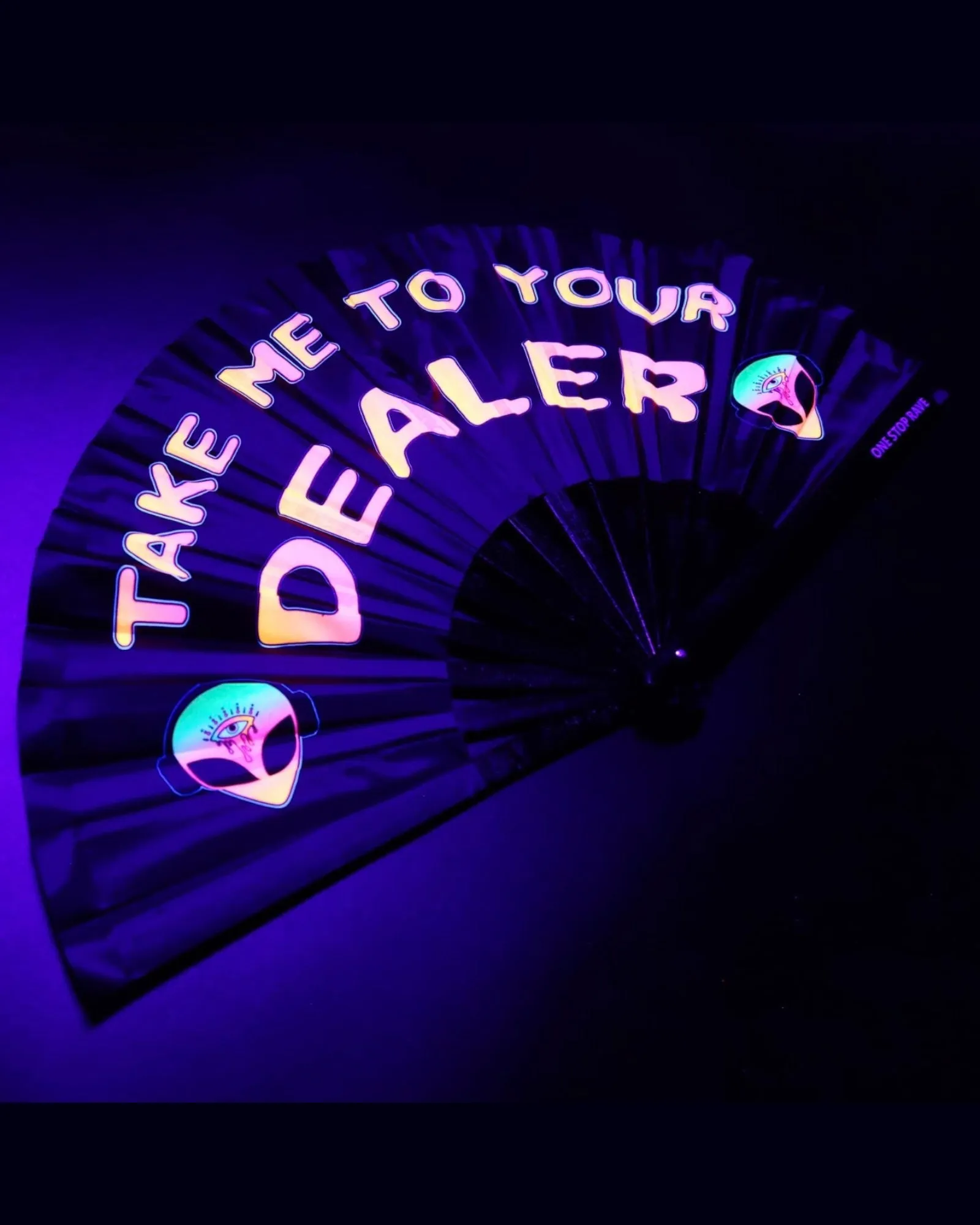 Take Me To Your Dealer Hand Fan