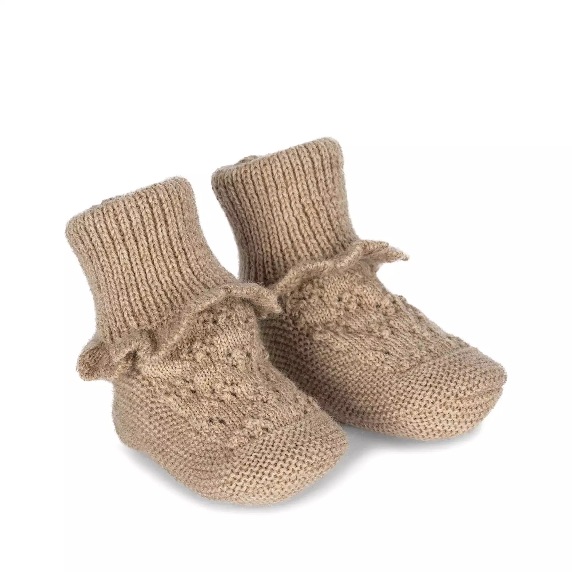 Tomama Knit Pointelle Booties