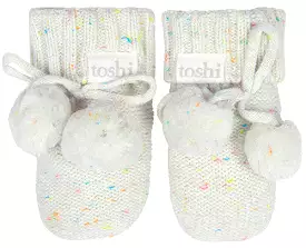 Toshi Organic Booties Marley Snowflake