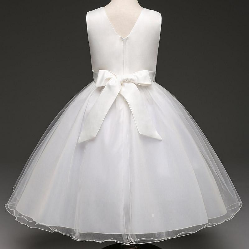 White Baptism Wedding Dress For Girls