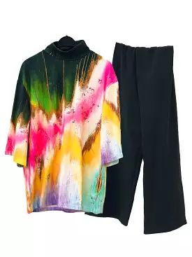 Women's Fashion Rainbow Top & Pant 070189419